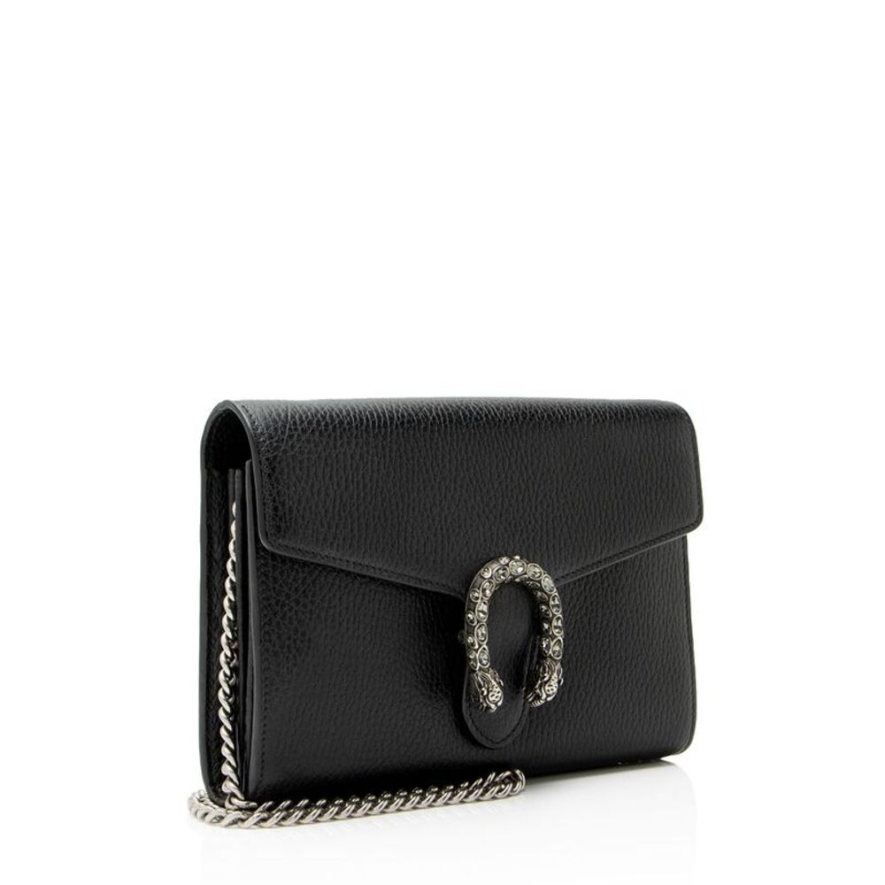 Gucci Leather Crystal Dionysus Chain Wallet - Picture 2 of 11